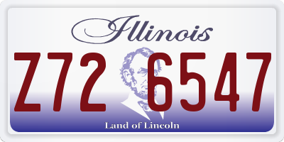 IL license plate Z726547