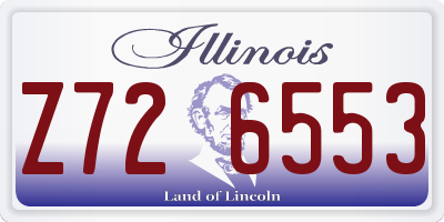 IL license plate Z726553