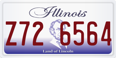 IL license plate Z726564