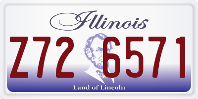IL license plate Z726571