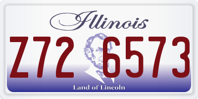 IL license plate Z726573