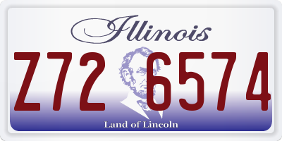IL license plate Z726574