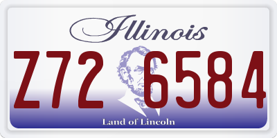 IL license plate Z726584