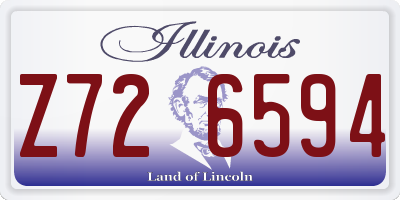 IL license plate Z726594