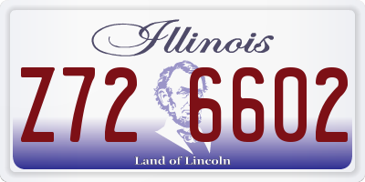 IL license plate Z726602