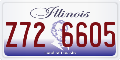 IL license plate Z726605
