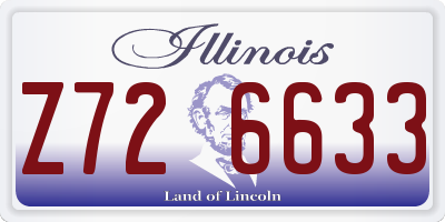 IL license plate Z726633