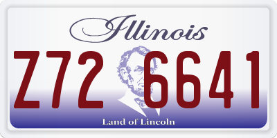 IL license plate Z726641