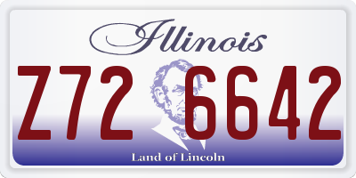 IL license plate Z726642