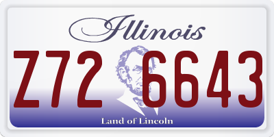 IL license plate Z726643