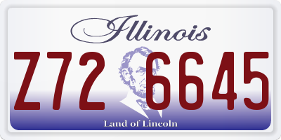 IL license plate Z726645