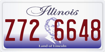 IL license plate Z726648
