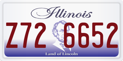 IL license plate Z726652