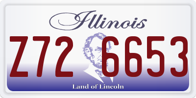 IL license plate Z726653