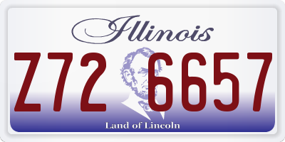 IL license plate Z726657