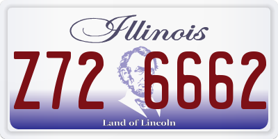 IL license plate Z726662