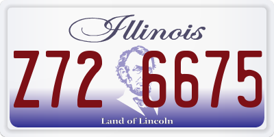 IL license plate Z726675