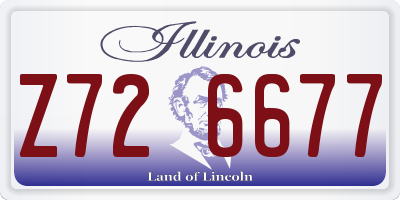 IL license plate Z726677