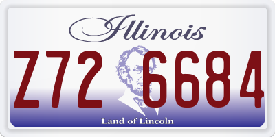 IL license plate Z726684