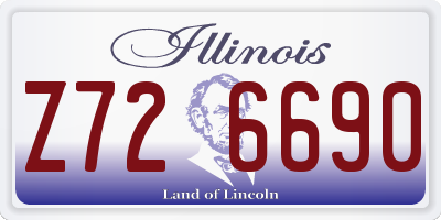 IL license plate Z726690