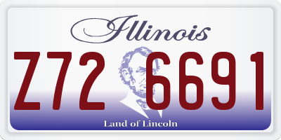 IL license plate Z726691