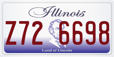 IL license plate Z726698