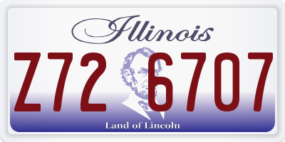 IL license plate Z726707