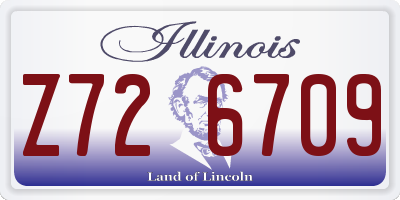 IL license plate Z726709
