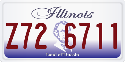 IL license plate Z726711