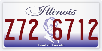 IL license plate Z726712