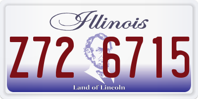 IL license plate Z726715