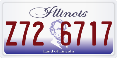 IL license plate Z726717
