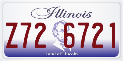 IL license plate Z726721