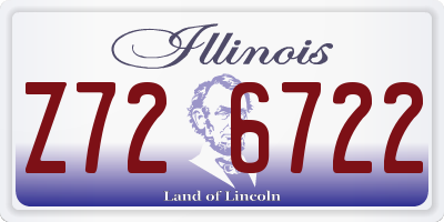 IL license plate Z726722