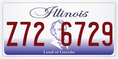 IL license plate Z726729