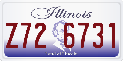 IL license plate Z726731