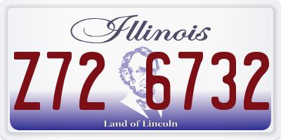 IL license plate Z726732