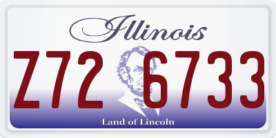 IL license plate Z726733