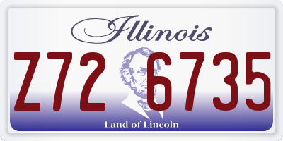 IL license plate Z726735