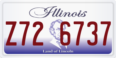 IL license plate Z726737