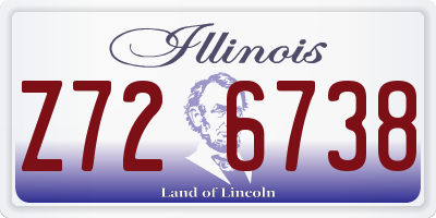 IL license plate Z726738