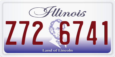 IL license plate Z726741