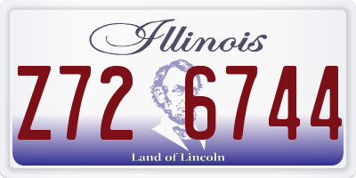 IL license plate Z726744