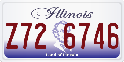 IL license plate Z726746