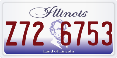 IL license plate Z726753