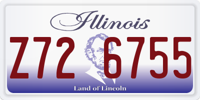 IL license plate Z726755