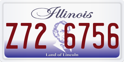 IL license plate Z726756