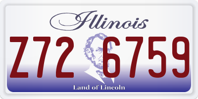 IL license plate Z726759