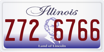 IL license plate Z726766