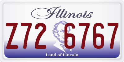 IL license plate Z726767